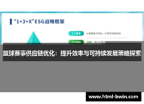 篮球赛事供应链优化：提升效率与可持续发展策略探索