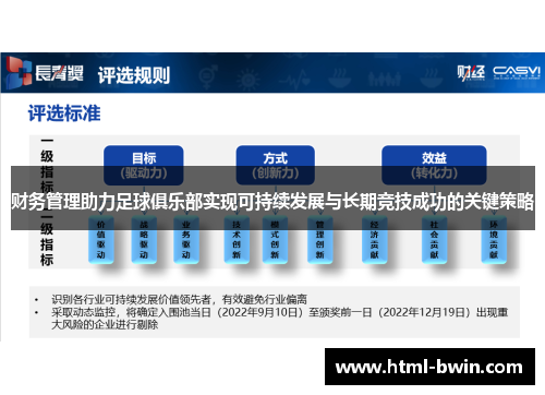 财务管理助力足球俱乐部实现可持续发展与长期竞技成功的关键策略