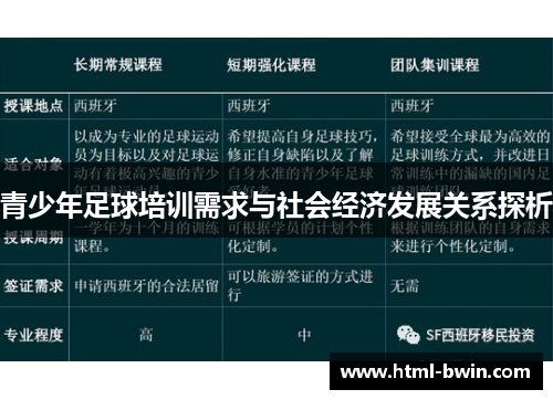 青少年足球培训需求与社会经济发展关系探析