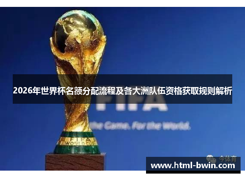 2026年世界杯名额分配流程及各大洲队伍资格获取规则解析