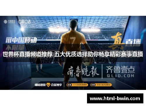世界杯直播频道推荐 五大优质选择助你畅享精彩赛事直播