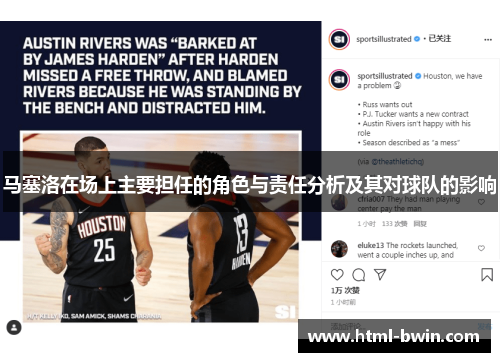 马塞洛在场上主要担任的角色与责任分析及其对球队的影响